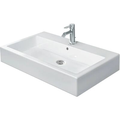 Duravit Vero Waschbecken - Rechteckig, 800mm, Weiß, mit Überlauf & Hahnlochbank Duravit Vero Waschbecken - Rechteckig, 800mm, Weiß, mit Überlauf & Hahnlochbank