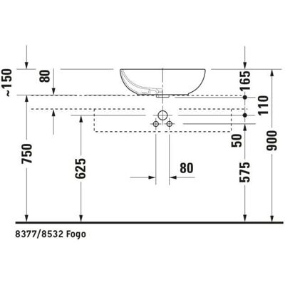 Duravit Foster 495mm Oval Vask - Badeværelsesvask Duravit Foster 495mm Oval Vask - Badeværelsesvask