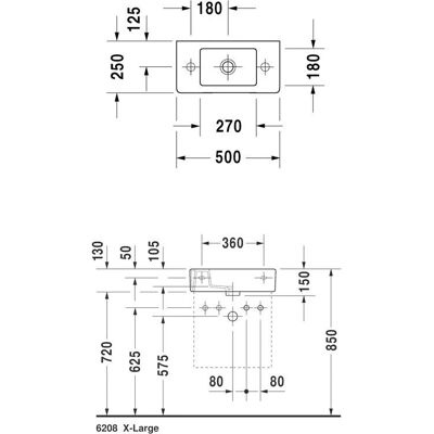 Lavoar Duravit Vero 50cm Alb - Montaj pe perete Lavoar Duravit Vero 50cm Alb - Montaj pe perete