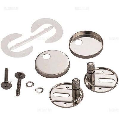 DURAVIT Starck 3 WC-Sitzscharnierset - SoftClose Edelstahl DURAVIT Starck 3 WC-Sitzscharnierset - SoftClose Edelstahl