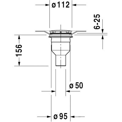 Duravit Modell 790269000001000 - Universal Duschablauf Chrom Duravit Modell 790269000001000 - Universal Duschablauf Chrom