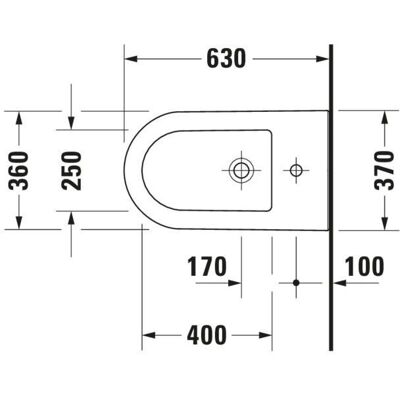 Duravit Darling New Standbidet - Weiß mit Wondergliss - 22511000001 Duravit Darling New Standbidet - Weiß mit Wondergliss - 22511000001