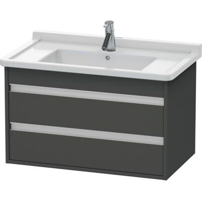 Duravit Ketho Wandhängender Waschtischunterschrank - 2 Schubkästen, 800mm, Graphit Matt Duravit Ketho Wandhängender Waschtischunterschrank - 2 Schubkästen, 800mm, Graphit Matt
