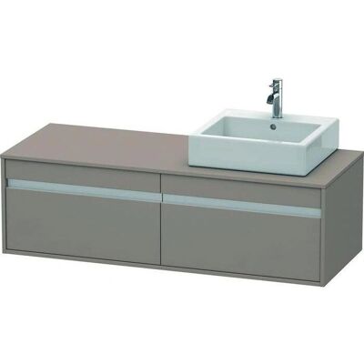 Duravit Ketho Mueble Bajo de Lavabo - 2 Cajones, 1400mm, Basalto Mate - Mueble lavabo Duravit Ketho Mueble Bajo de Lavabo - 2 Cajones, 1400mm, Basalto Mate - Mueble lavabo