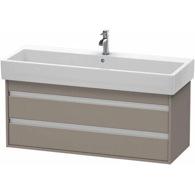Duravit Ketho Gabinete de lavabo - Basalt Mate - 2 cajones - 1150mm Duravit Ketho Gabinete de lavabo - Basalt Mate - 2 cajones - 1150mm