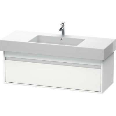 Duravit Ketho Waschtischunterbau - 1200mm, Weiß Matt, 1 Auszug - Unterschrank Duravit Ketho Waschtischunterbau - 1200mm, Weiß Matt, 1 Auszug - Unterschrank