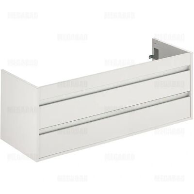 Duravit Ketho Mueble de lavabo colgado - Blanco Mate, 1200mm, 2 Cajones Duravit Ketho Mueble de lavabo colgado - Blanco Mate, 1200mm, 2 Cajones