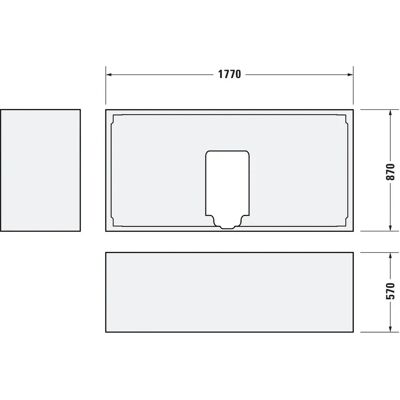 Soporte de bañera Duravit Starck - Blanco Soporte de bañera Duravit Starck - Blanco