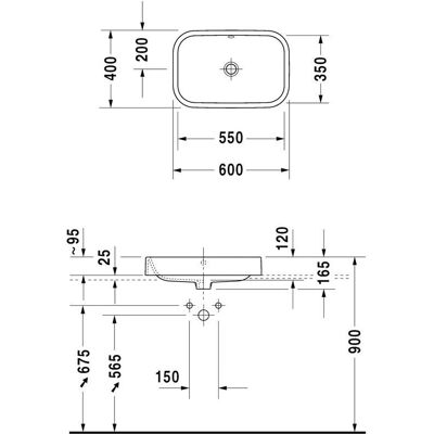 Duravit Modell Cuenca Weiß Keramik - Waschbecken Duravit Modell Cuenca Weiß Keramik - Waschbecken