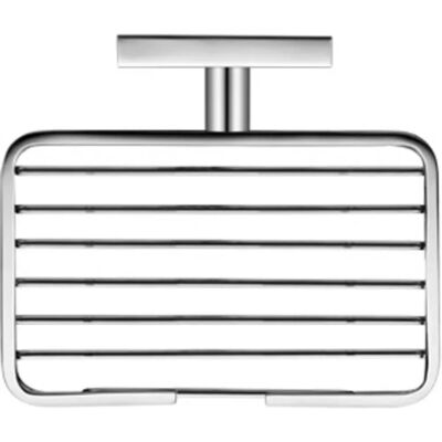 Duravit Karree Porta sapone - Montaggio a parete, Vetro e ottone, Cromato Duravit Karree Porta sapone - Montaggio a parete, Vetro e ottone, Cromato