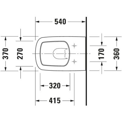 Duravit DuraStyle Wand-WC Rimless - WC Duravit DuraStyle Wand-WC Rimless - WC