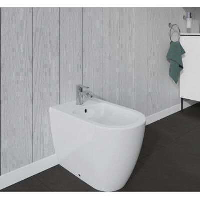 Duravit Me by Starck Stand-Bidet - Projektion 600mm - Wandhängend - Ovales Design Duravit Me by Starck Stand-Bidet - Projektion 600mm - Wandhängend - Ovales Design