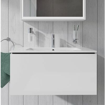 Duravit Wandhängendes Waschtischunterbau - Weiß Hochglanz, Christian Werner Duravit Wandhängendes Waschtischunterbau - Weiß Hochglanz, Christian Werner