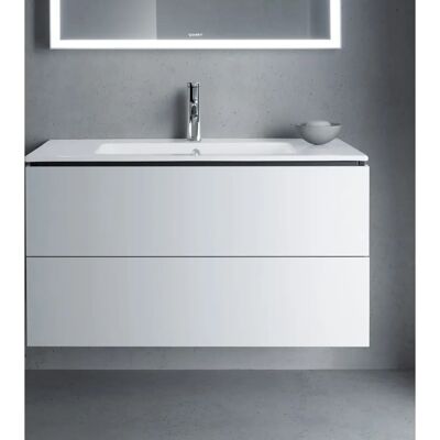 Duravit L-Cube Dulap suspendat de perete - 2 sertare, Alb Mat Duravit L-Cube Dulap suspendat de perete - 2 sertare, Alb Mat