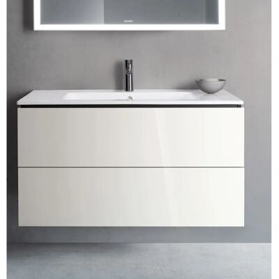 Duravit L-Cube Wandkast - 2 Lades - Hoogglans Wit Duravit L-Cube Wandkast - 2 Lades - Hoogglans Wit