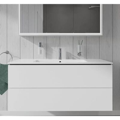 Duravit L-Cube Wandhängender Waschtisch - Nussbaum Natur Duravit L-Cube Wandhängender Waschtisch - Nussbaum Natur