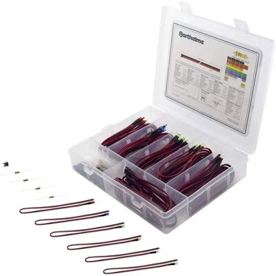 Barthelme LED-sortiment - Röd, Blå, Grön, Gul, Kallvit, Varmvit - Rund 3 mm Barthelme LED-sortiment - Röd, Blå, Grön, Gul, Kallvit, Varmvit - Rund 3 mm