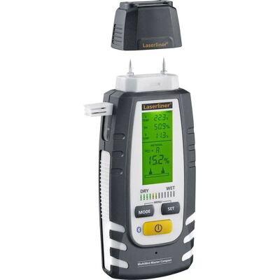 Laserliner MultiWet-Master Compact Plus Moisture Meter - Bluetooth, 3 Methods, Temperature Laserliner MultiWet-Master Compact Plus Moisture Meter - Bluetooth, 3 Methods, Temperature