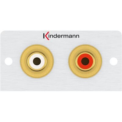 Kindermann 7444000410 Aluminium RCA Steckdose - Lötanschluss - Halbblende Kindermann 7444000410 Aluminium RCA Steckdose - Lötanschluss - Halbblende