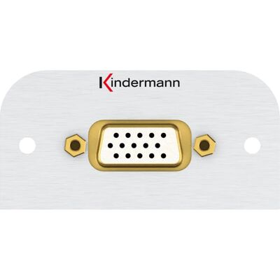 Kindermann 7441000501 VGA Plateado - Conector multimedia Kindermann 7441000501 VGA Plateado - Conector multimedia
