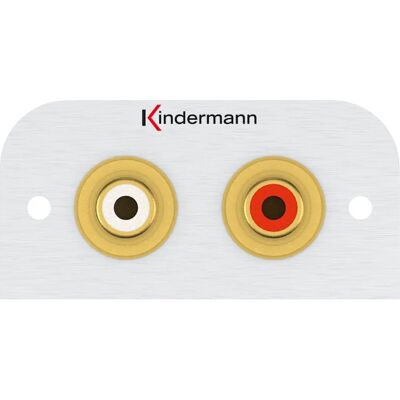 Kindermann 7441000410 Enchufe - RCA Plata Kindermann 7441000410 Enchufe - RCA Plata