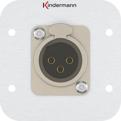 Kindermann 7441000412 Enchufe XLR de Audio Plateado - Audio, Video y Datos Kindermann 7441000412 Enchufe XLR de Audio Plateado - Audio, Video y Datos