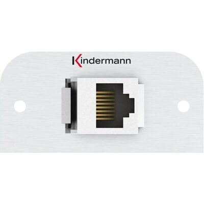 Kindermann KIN 7441000526 - Anschlussblende - Aluminium - RJ45 Kindermann KIN 7441000526 - Anschlussblende - Aluminium - RJ45