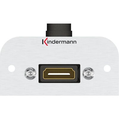 Kindermann 7441000582 HDMI Aluminium - Steckdose - HDMI - Schwarz Kindermann 7441000582 HDMI Aluminium - Steckdose - HDMI - Schwarz