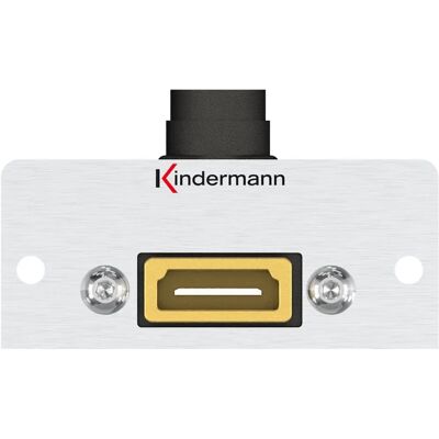 Kindermann Konnect 50 Alu - Moduläres HDMI-Frontplate - 5cm x 2,5cm - Aluminium - HDMI Kindermann Konnect 50 Alu - Moduläres HDMI-Frontplate - 5cm x 2,5cm - Aluminium - HDMI