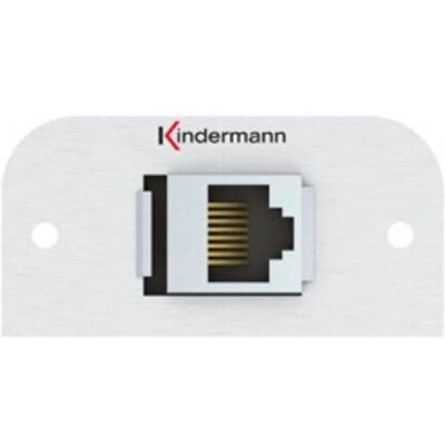 Kindermann - 7441000527 - Aluminium - RJ-45 faceplate - Publicité Kindermann - 7441000527 - Aluminium - RJ-45 faceplate - Publicité