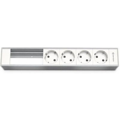 Kindermann - 7449000304 - Aluminium - 4 Steckdosen - Modulpanel Kindermann - 7449000304 - Aluminium - 4 Steckdosen - Modulpanel