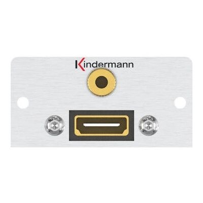 Kindermann Konnect 50 Alu - Alu - HDMI - Plaque frontale modulaire - Publicité Kindermann Konnect 50 Alu - Alu - HDMI - Plaque frontale modulaire - Publicité