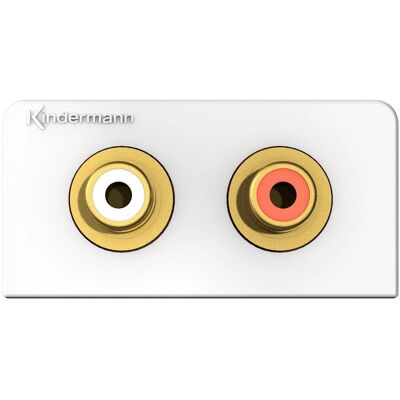 Kindermann 7456000410 RCA-Steckdose - Weiß Kindermann 7456000410 RCA-Steckdose - Weiß