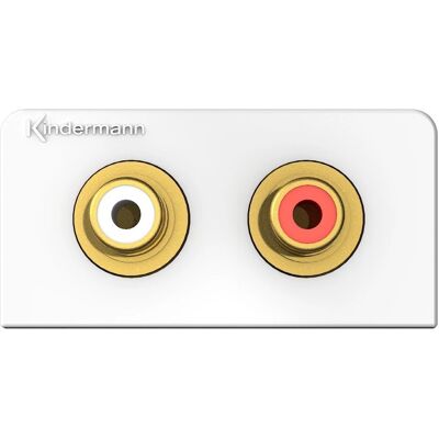 Kindermann 7456000510 Steckdosenfeld - RCA Audio Kindermann 7456000510 Steckdosenfeld - RCA Audio
