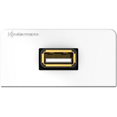 Kindermann 7456000522 USB-Steckdose - USB 2.0 Typ A Weiß Kindermann 7456000522 USB-Steckdose - USB 2.0 Typ A Weiß