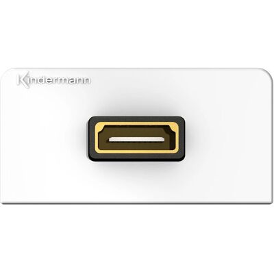 Kindermann 7456-542 HDMI Anschlussblende Silber - HDMI Highspeed mit Ethernet Kindermann 7456-542 HDMI Anschlussblende Silber - HDMI Highspeed mit Ethernet