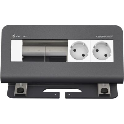 Kindermann 7430000072 Steckdosenleiste - Grau, 2x Schuko Kindermann 7430000072 Steckdosenleiste - Grau, 2x Schuko