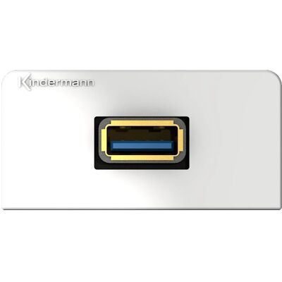 Kindermann 7456000529 USB Steckdose Weiß - Anschlussblende Kindermann 7456000529 USB Steckdose Weiß - Anschlussblende