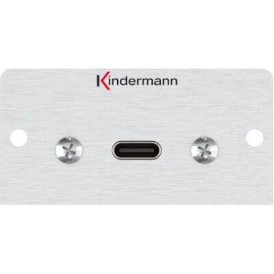 Kindermann - 7444000549 - Aluminium - USB-C - Steckdose Kindermann - 7444000549 - Aluminium - USB-C - Steckdose