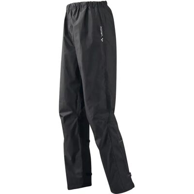 Vaude Svart Fluid Pants II - Vann- og vindtett sykkebukse Vaude Svart Fluid Pants II - Vann- og vindtett sykkebukse