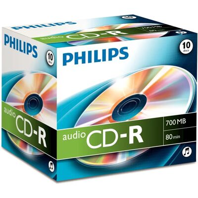Philips CR7A0NJ10/00 - 700MB tyhjä CD-R - CD Philips CR7A0NJ10/00 - 700MB tyhjä CD-R - CD