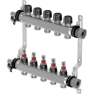 Uponor Vario S Distributore circuito riscaldamento in acciaio inox Uponor Vario S Distributore circuito riscaldamento in acciaio inox