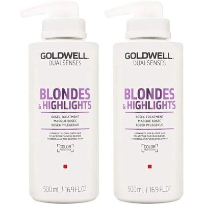 Goldwell Dualsenses Blondes & Highlights 60 Sekunden Behandlung - 500ml Goldwell Dualsenses Blondes & Highlights 60 Sekunden Behandlung - 500ml