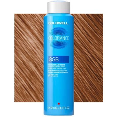 Goldwell Colorance Demi-Permanent Haarefarbe - 8GB Sahara Blonde Hell Beige Goldwell Colorance Demi-Permanent Haarefarbe - 8GB Sahara Blonde Hell Beige