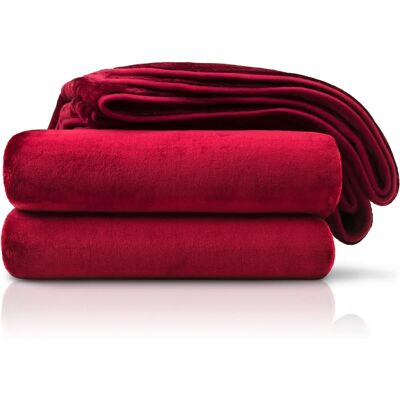Couverture microfibre Amago - Douce, Luxe, 180x220cm - Couverture Couverture microfibre Amago - Douce, Luxe, 180x220cm - Couverture