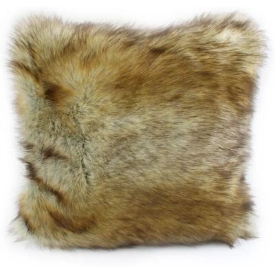 Housse de Coussin en Faux Fourrure Gözze - Look de Fourrure Noble - 50x50cm Housse de Coussin en Faux Fourrure Gözze - Look de Fourrure Noble - 50x50cm