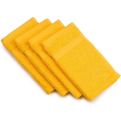 Set de serviettes pour invités Gözze New York - 4 pcs, 30x50cm, Jaune Set de serviettes pour invités Gözze New York - 4 pcs, 30x50cm, Jaune