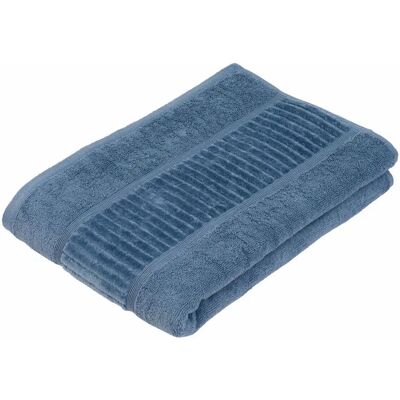 GÖZZE Bio-Badetuch - 70x140cm, Blau, Weiche Frottier, Uni-Farben - Badetuch GÖZZE Bio-Badetuch - 70x140cm, Blau, Weiche Frottier, Uni-Farben - Badetuch