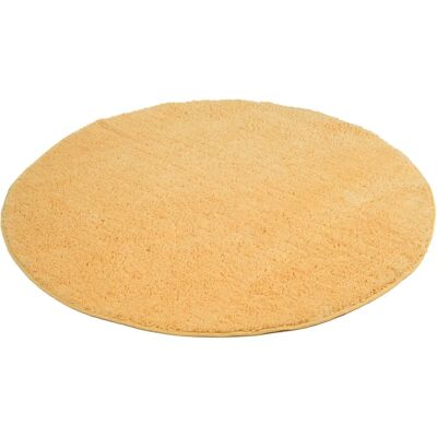 Gözze - Tapis de bain rond 110 cm - Microfibre, Jaune Soleil - Tapis de bain Gözze - Tapis de bain rond 110 cm - Microfibre, Jaune Soleil - Tapis de bain