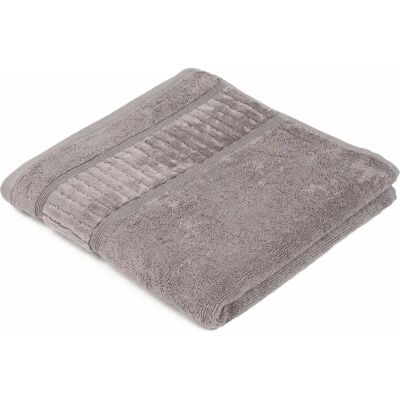 GÖZZE Bio Baumwolle Silber Handtuch - 50x100cm, Set aus 2 GÖZZE Bio Baumwolle Silber Handtuch - 50x100cm, Set aus 2
